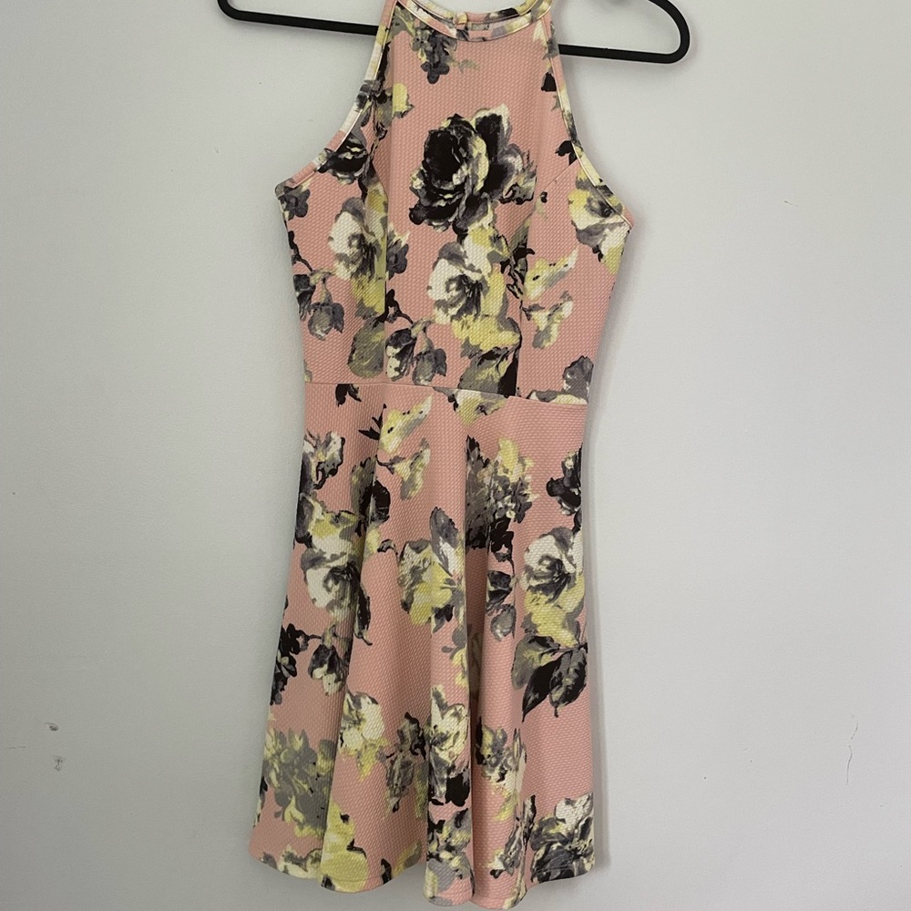 Eclipse Pink Floral Dress, Size Small